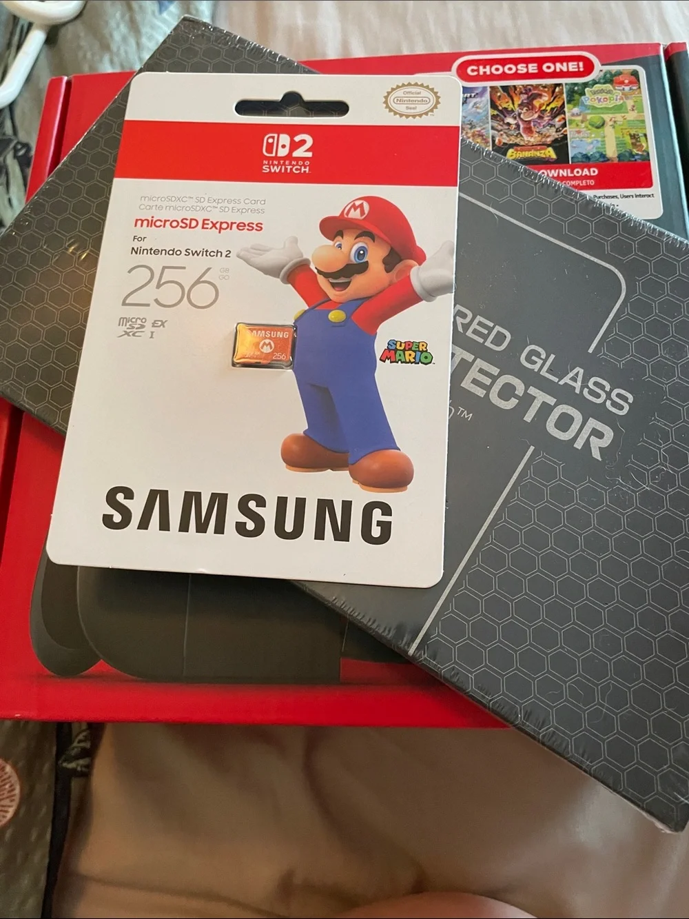 Nintendo Switch OLED-style Console in Black with Red Accents